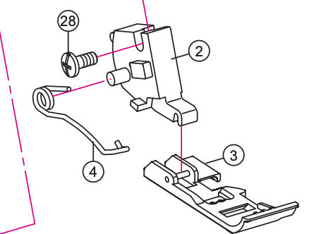 PRESSER FOOT SET (NO. 2, 3, 4) #416390801