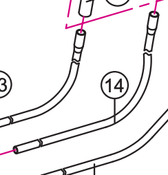 LOWER LOOPER CONNECTING TUBE #68014586