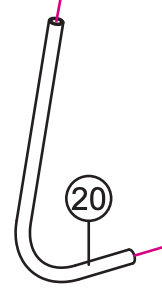 UPPER LOOPER TUBE B #68014634