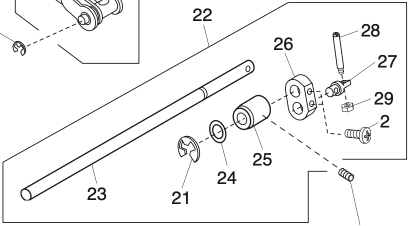 867619009 Upper feed lower shaft (unit)