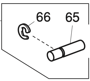 650626001 Take-up lever Sup pin (unit)