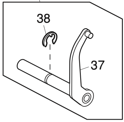 858644108 Upper feed adjusting arm 2 (unit)