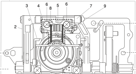 861625402 Feed rock shaft (whole unit)