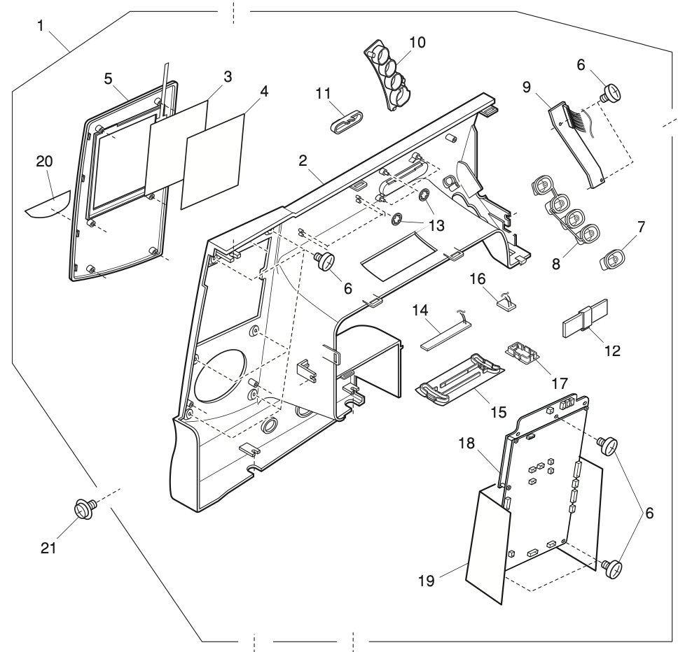 858695001 Front cover (unit)