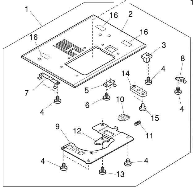 859616012  Needle plate (unit)