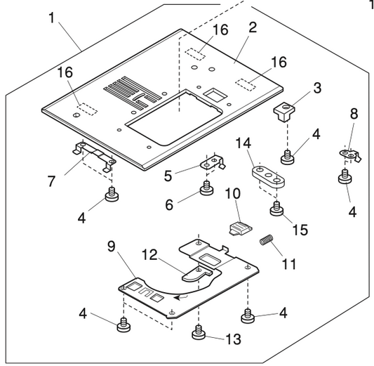 859616012  Needle plate (unit)