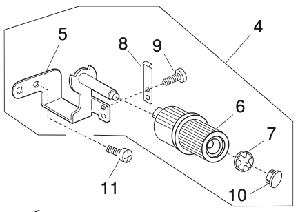 858625000 Upper feed adjusting base plate (unit)
