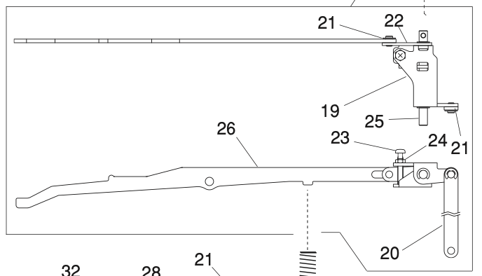 858633001 Knee lifter link (unit)