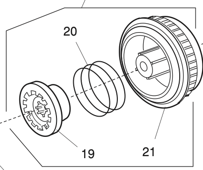 858647008 Belt wheel (unit)