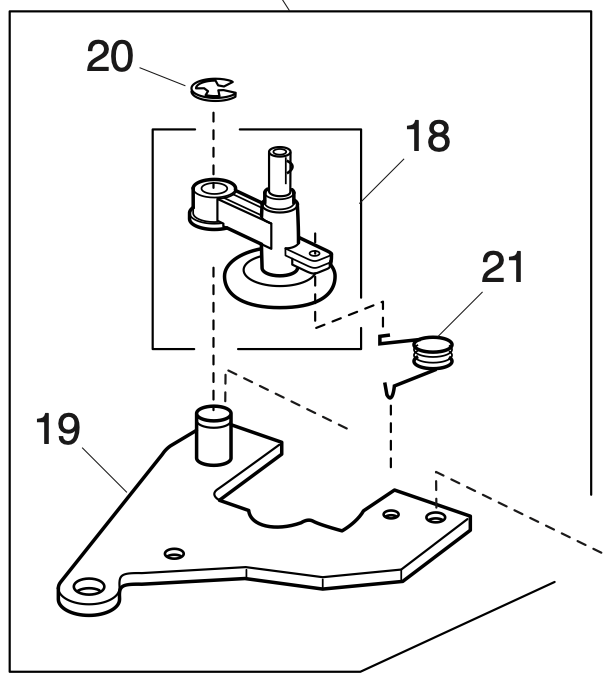 730604107 Bobbin winder unit (RX185)