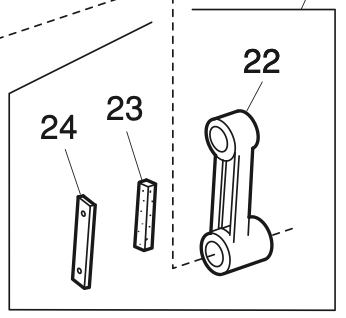 650607006 Needle bar crank rod (unit)