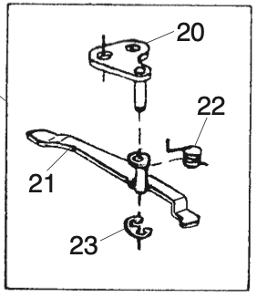 304610000 Tension release arm (unit)