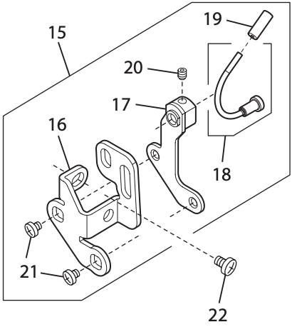 Looper thread take-up lever (unit) #68012531