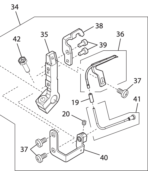 Lower looper base (unit) #68012533