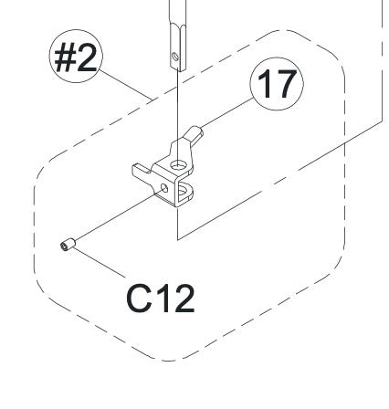 68015235 Presser Bar Bracket CPL