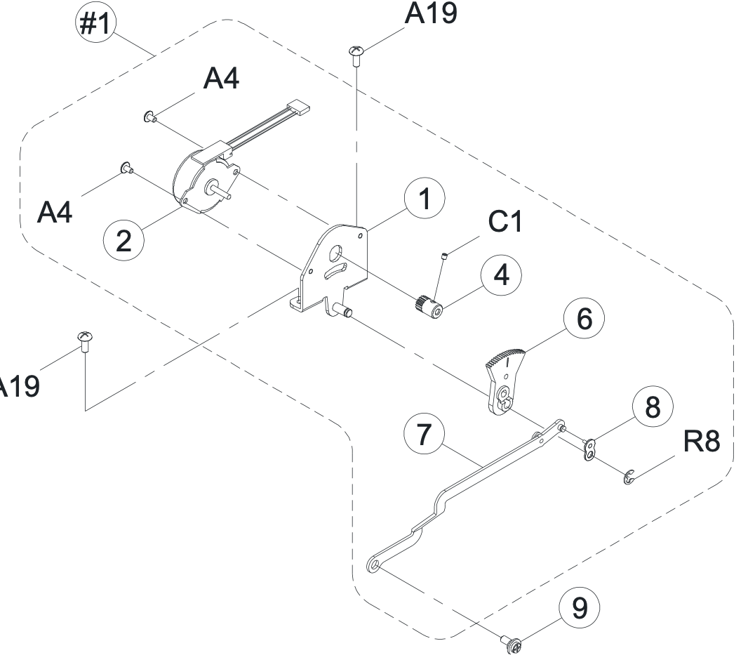 68015306 Zigzag Pulse Motor CPL