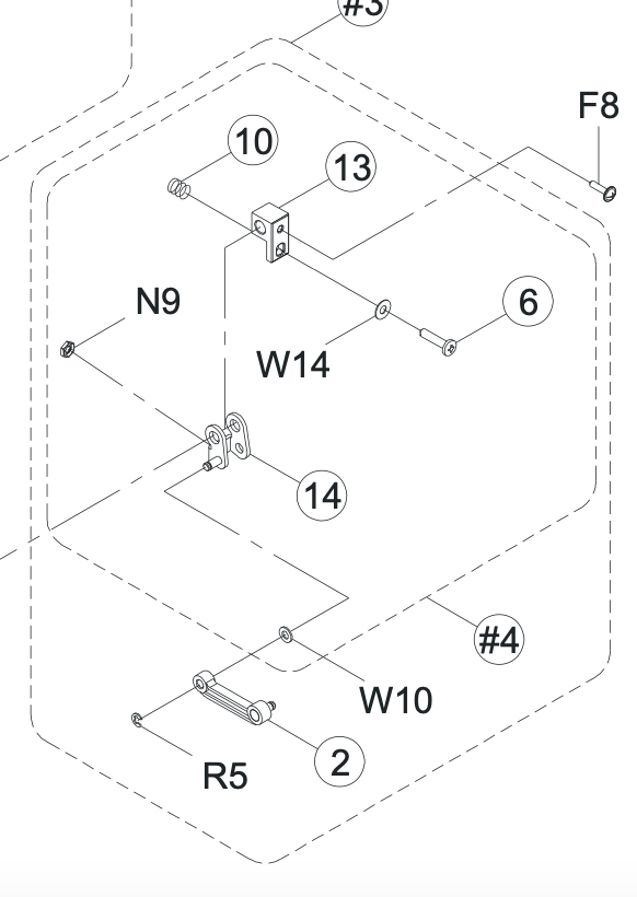 68015316 Feed Regulating Crank CPL