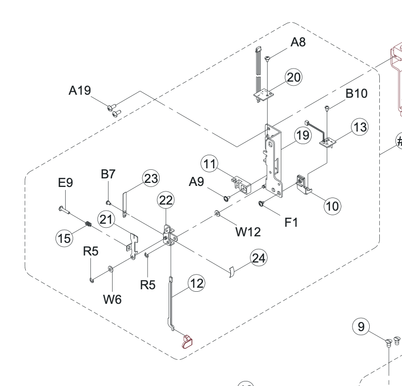 68015290 BH Lever Plate CPL