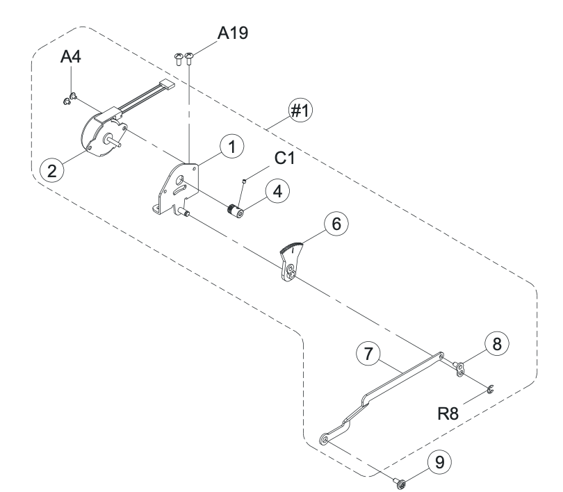 68015306 Zigzag Pulse Motor Plate CPL