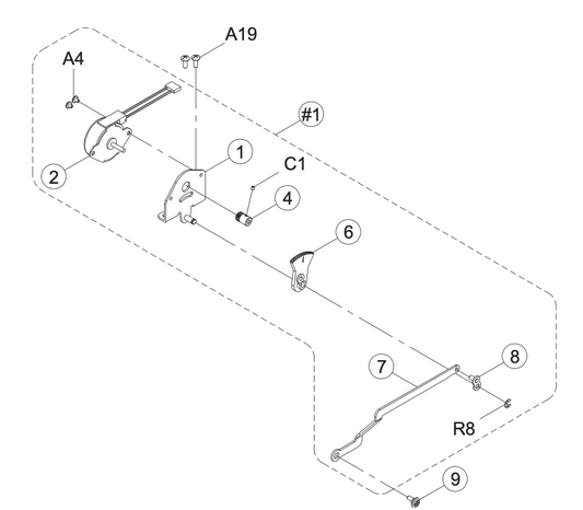 68015306 Zigzag Pulse  Motor Plate CPL