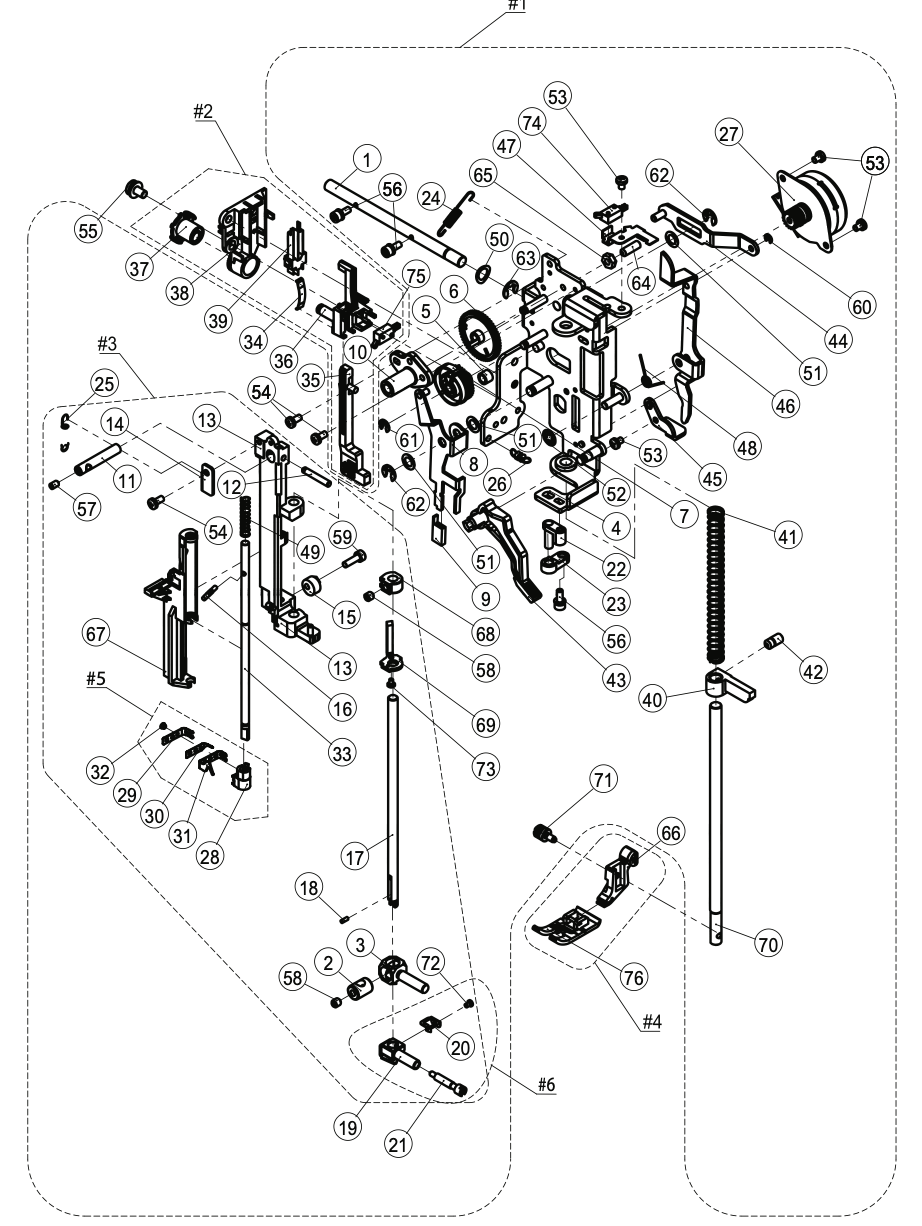 68029715 Sewing Head Assy