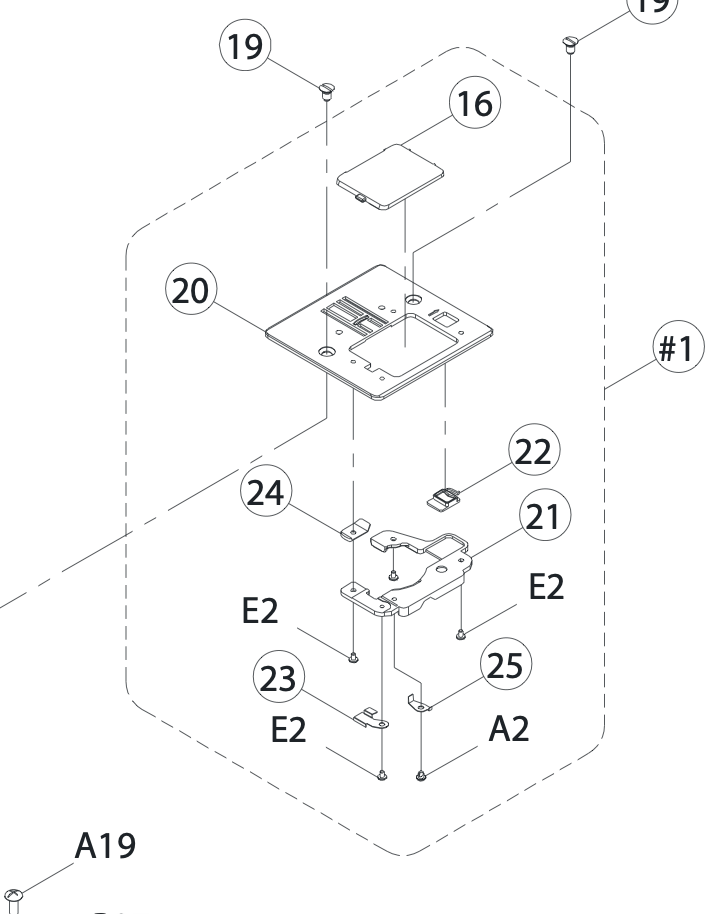 68004503 Needle Plate CPL