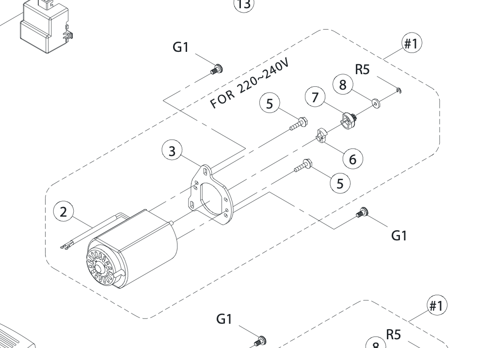68017064 Motor CPL For 120V / US