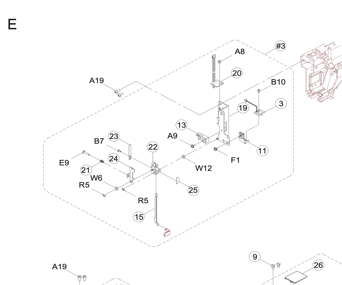 68015290 BH Lever Plate CPL