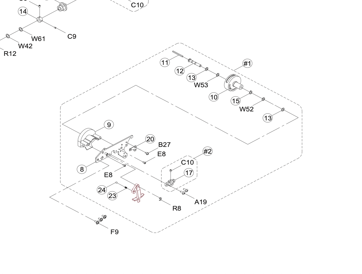 68017008 Rotary Hook Holder CPL