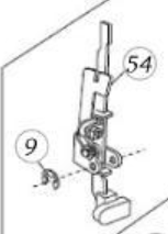 BERNETTE B38 BUTTONHOLE LEVER (UNIT) 5020601335