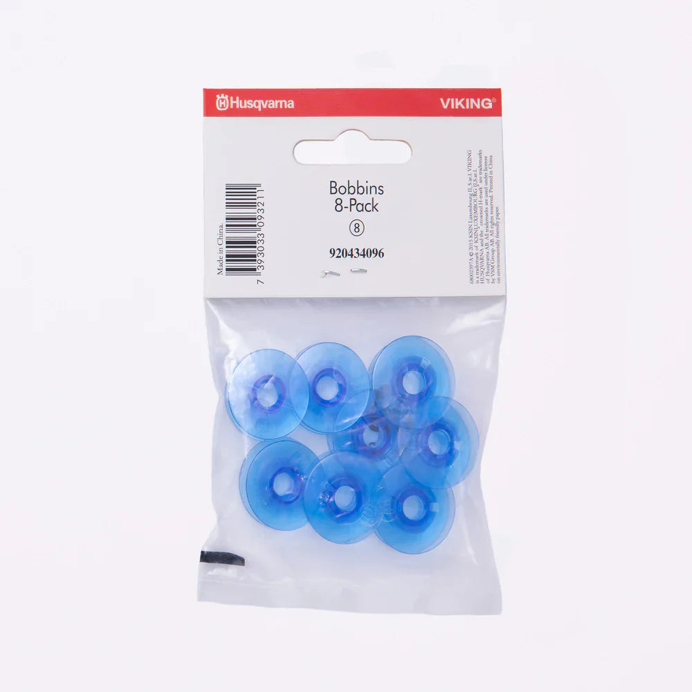 Husqvarna Viking Blue Bobbins 8-Pack #920434096