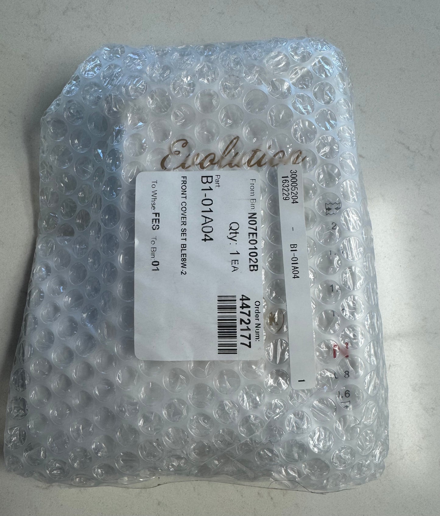FRONT COVER SET BABYLOCK EVOLUTION BLE8W-2 #B1-01A04