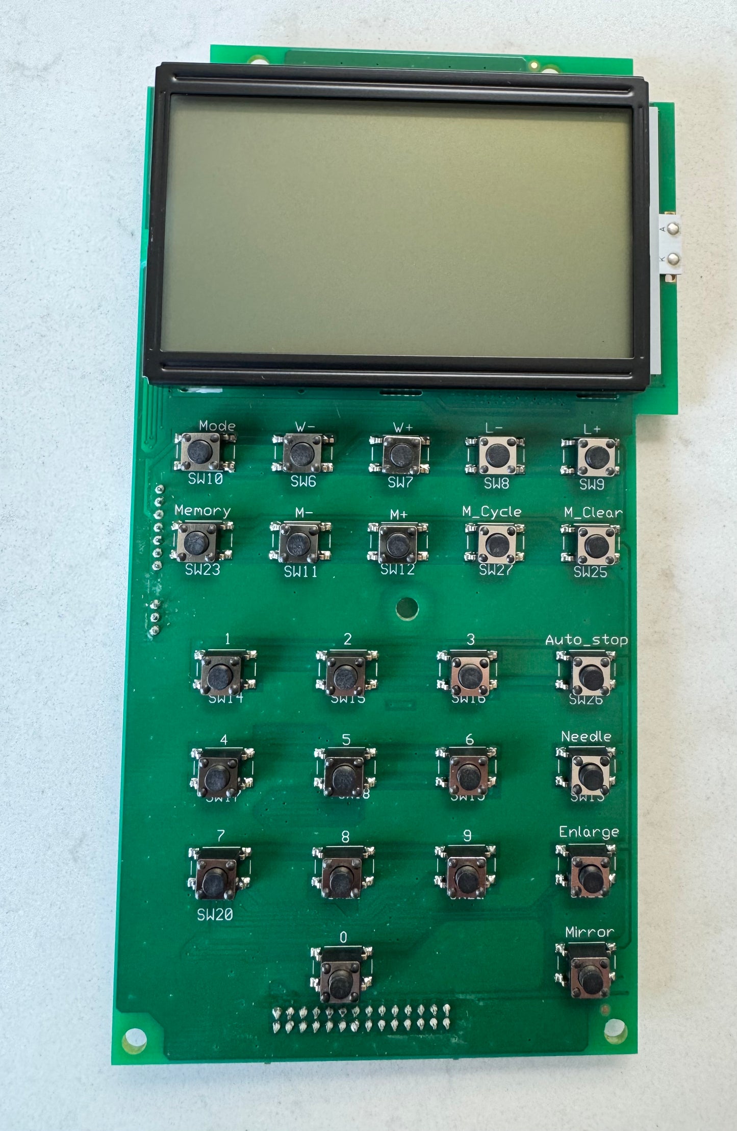 Singer HD6800c LCD MAIN CIRCUIT BOARD #68015347