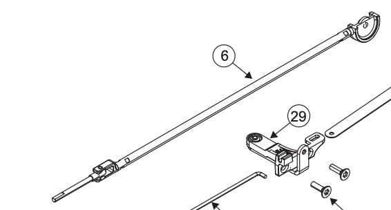 Pull rod, side feed #413033701