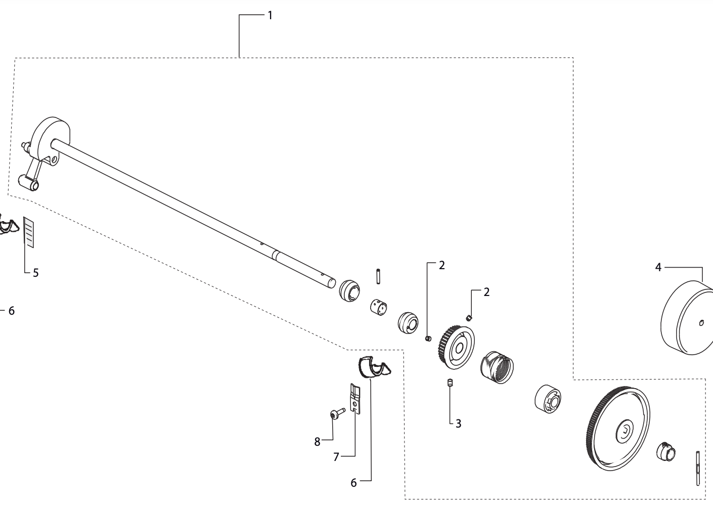 UPPER SHAFT CPL. #412966713