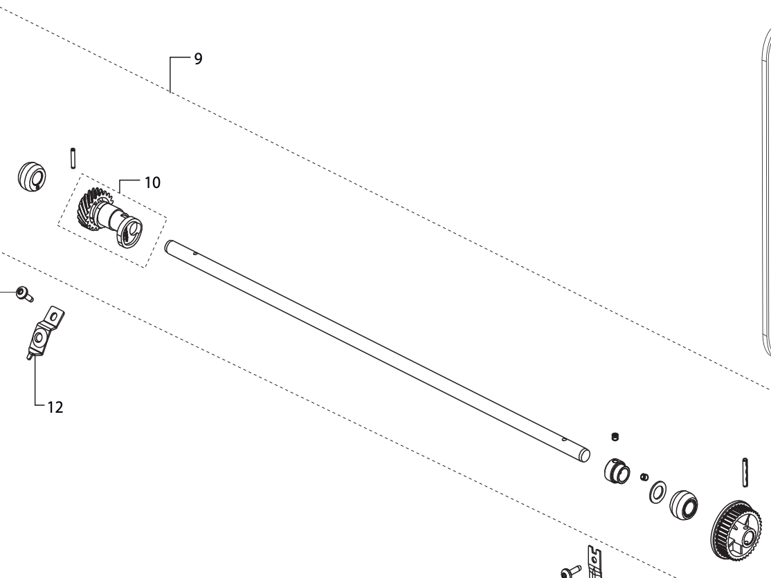 LOWER SHAFT CPL. 200 BOX #412967904