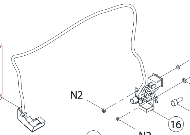 LED HOLDER CPL. FOR 120V #416732501