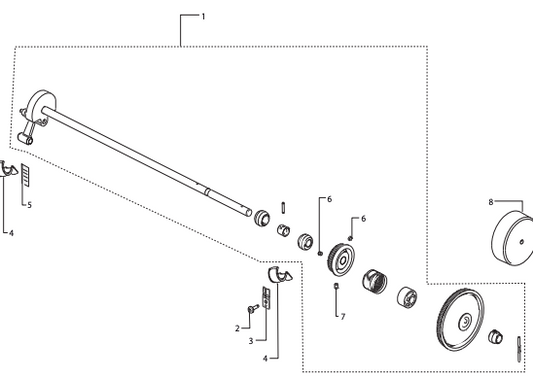 UPPER SHAFT CPL. #412966712