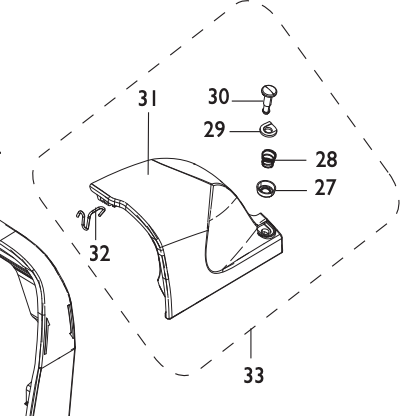 THREAD TENSION COVER CPL. #413124703