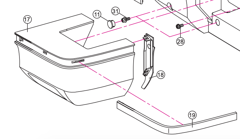 ATTACHED EXTENSION TABLE SET (NO. 17, 18, 19) #68018189