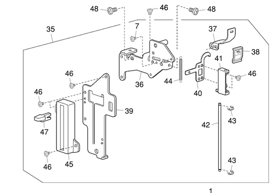 865608009 Carrying handle supporter (front) (unit)