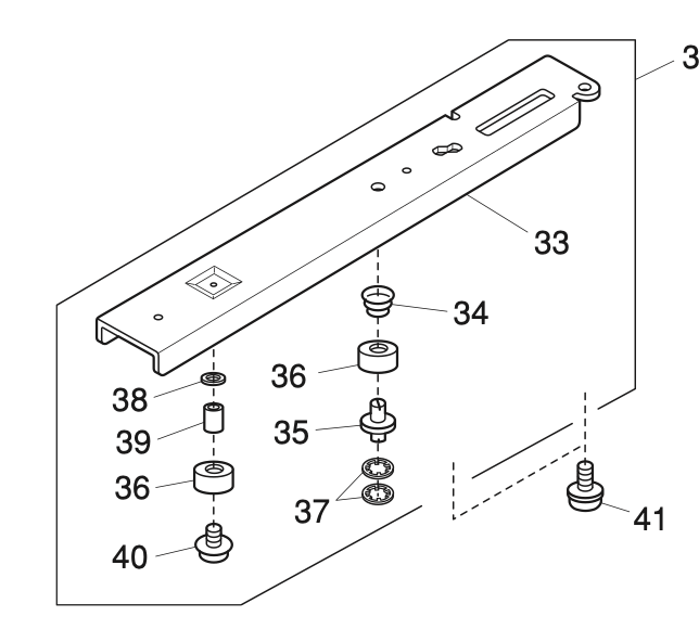 858601011 Arm sole (front cover side) (unit)