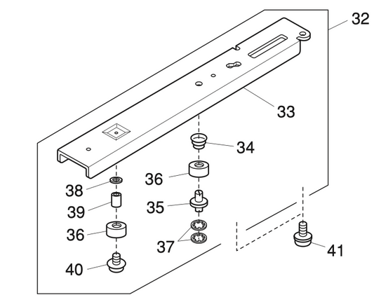 858601011 Arm sole (front cover side) (unit)