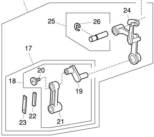 865618002 Thread take-up lever (whole unit)