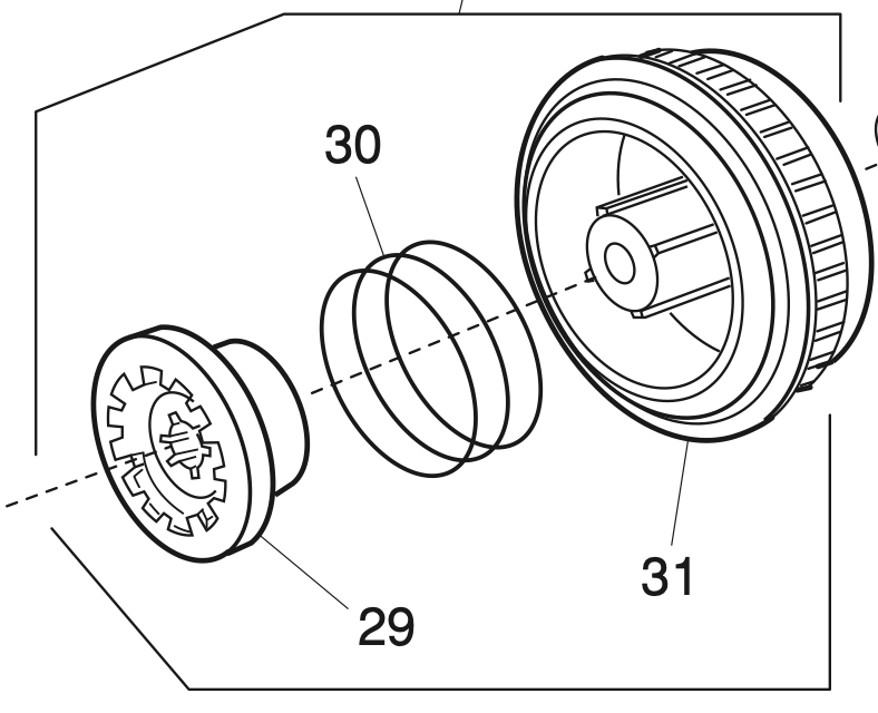 858647008 Belt wheel (unit)