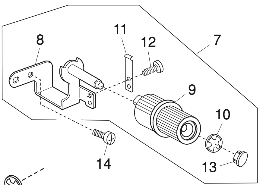 858625103 Upper feed adjusting base plate (unit)