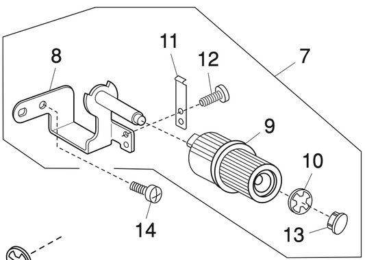 858625103 Upper feed adjusting base plate (unit)