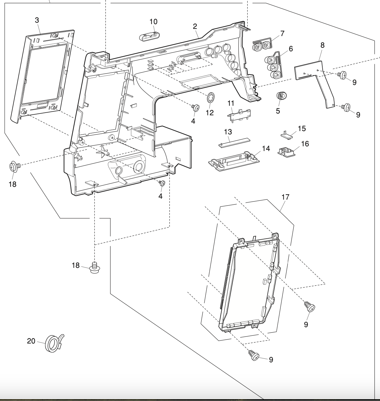 858618000 Front cover (unit)