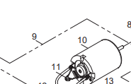 Singer M1000 #68014153 Motor Assy