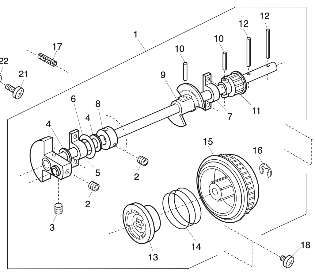 808601005 Upper shaft (unit)